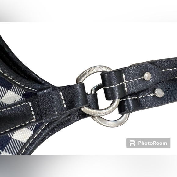 Burberry Blue Plaid Shoulder Bag w/COA - Picture 7 of 11